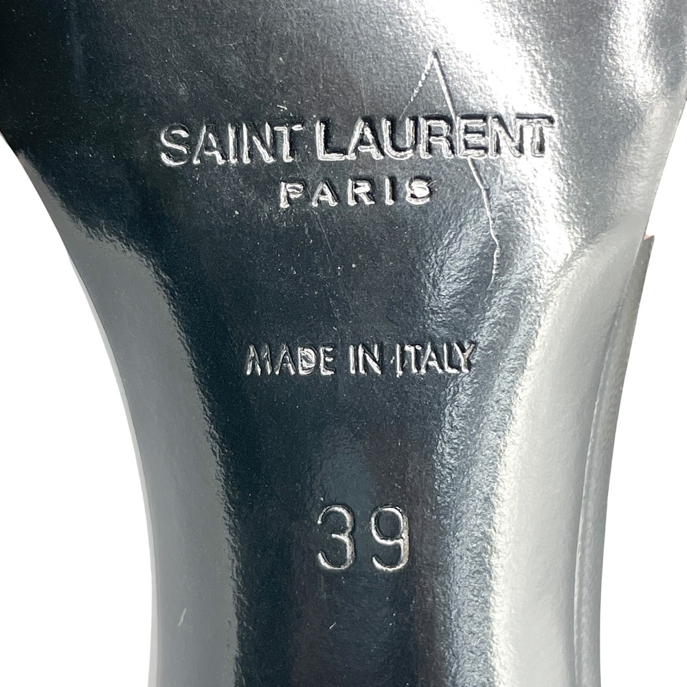 Saint Laurent Womens 39 9 Carla 60 Mules Sandals Brown Leather Pointed Toe Heel - Picture 15 of 15
